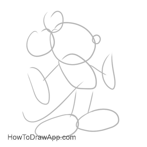 How to draw Mickey Mouse 01