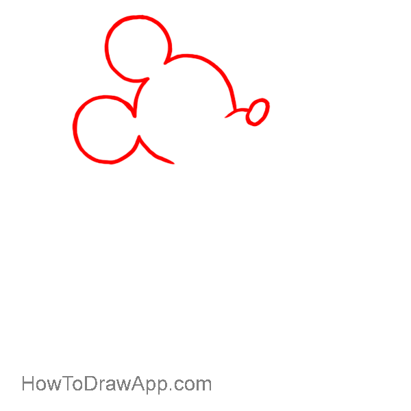 How to draw Mickey Mouse 02