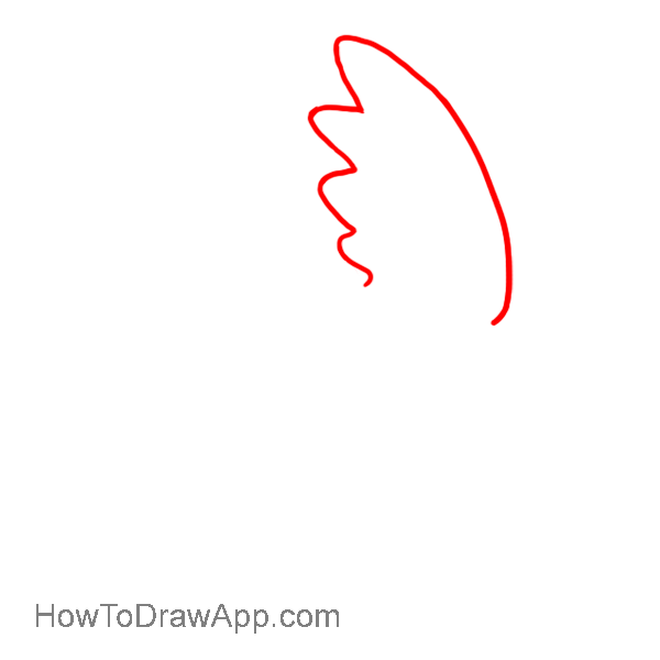 How to draw a dove of peace 02