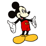How to draw Mickey mouse step by step