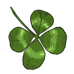 How to draw 4 leaf clover step by step