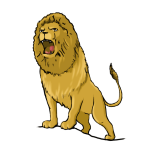 How to draw a roaring lion easy